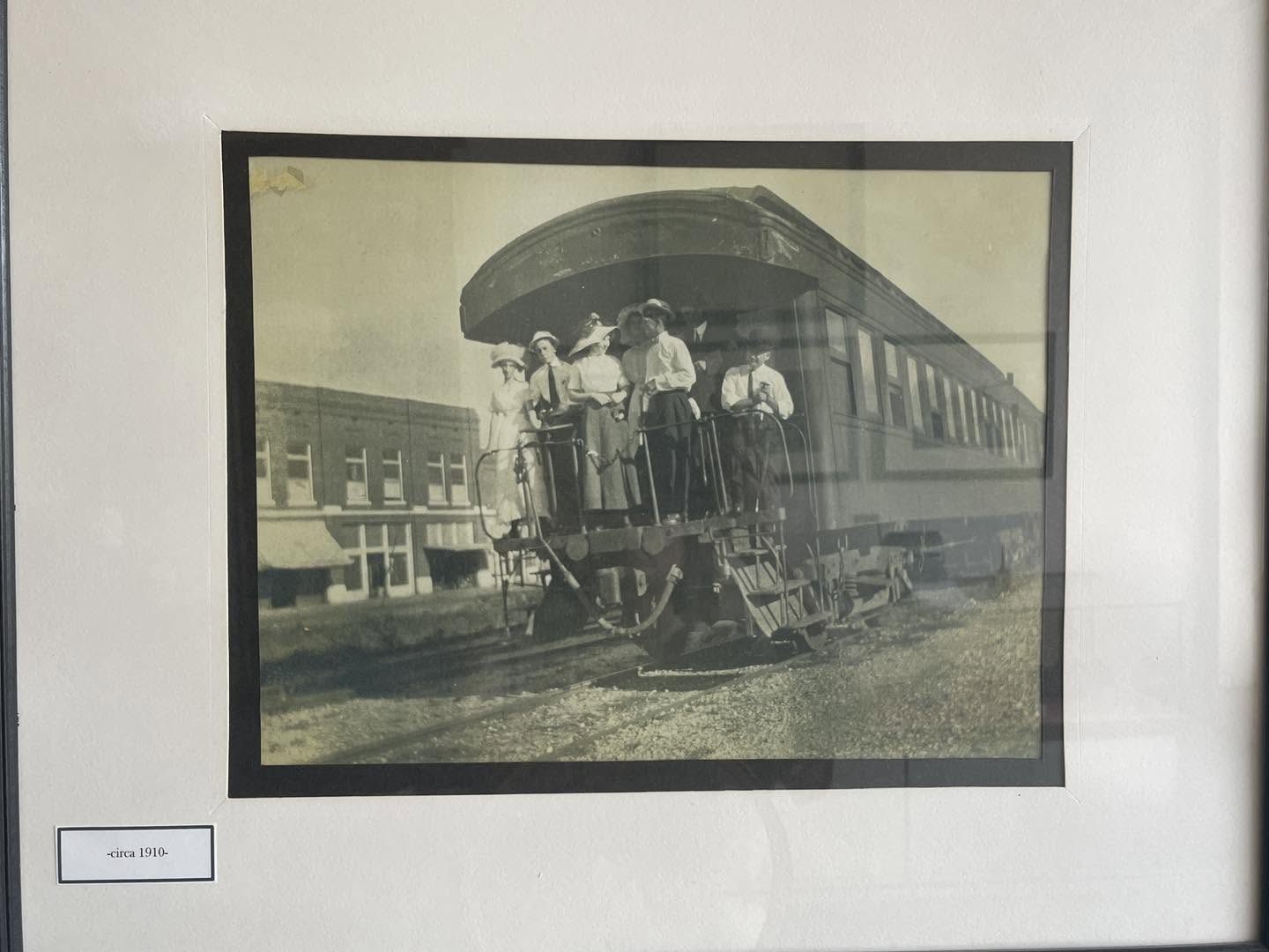 Authentic circa-1910 photograph of a train in Ashdown