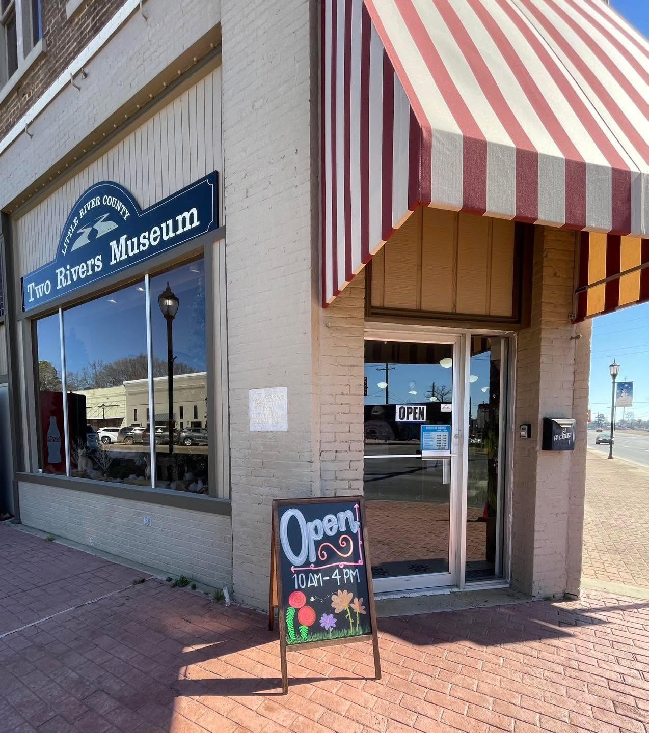 Real photograph of Two Rivers Museum storefront in Ashdown